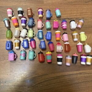 Lot Of 46 LOL Doll Cups Water Bottles Drinks